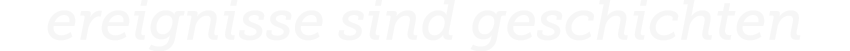 ereignisse sind geschichten