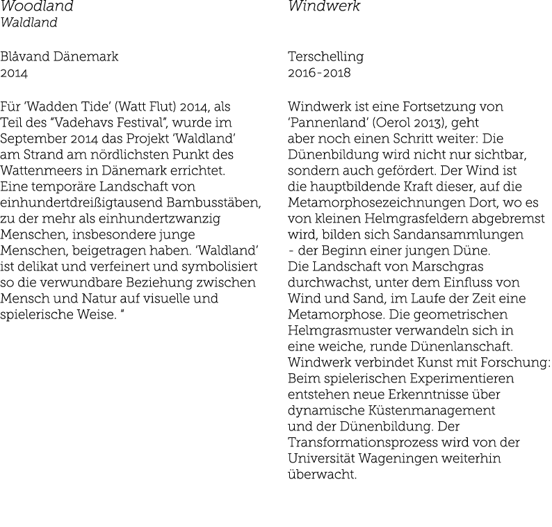 Woodland Waldland Bl vand D nemark 2014 F r  Wadden Tide  (Watt Flut) 2014, als Teil des  Vadehavs Festival , wurde i   